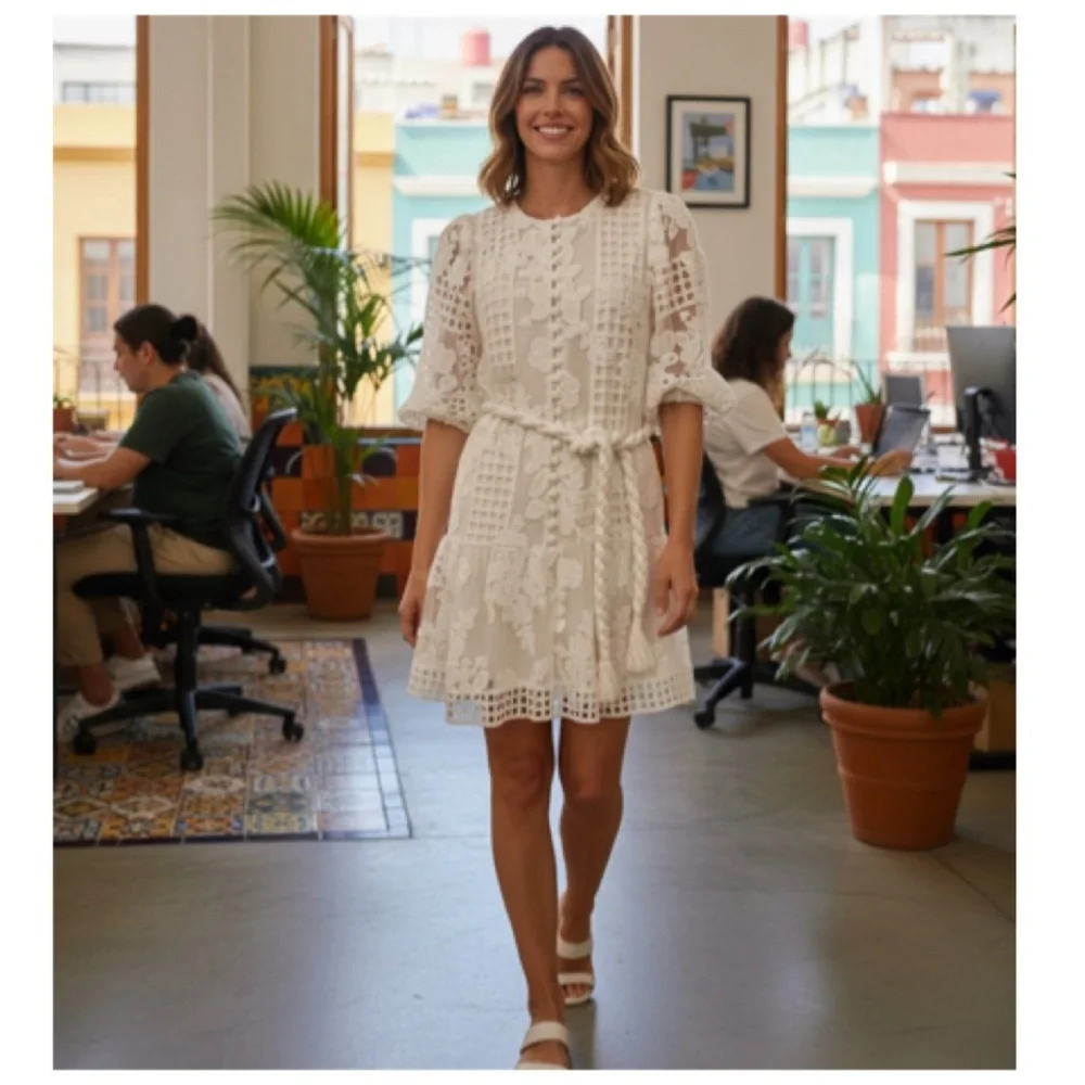 ALEXIS ZAZARIO MINI DRESS SIZE MEDIUM - Picture 7 of 16